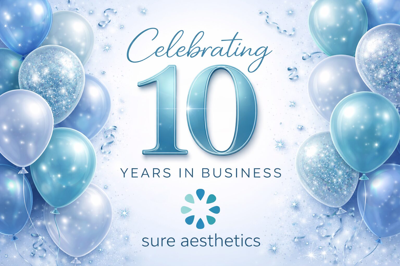 Celebrating 10 years of sure aesthetics